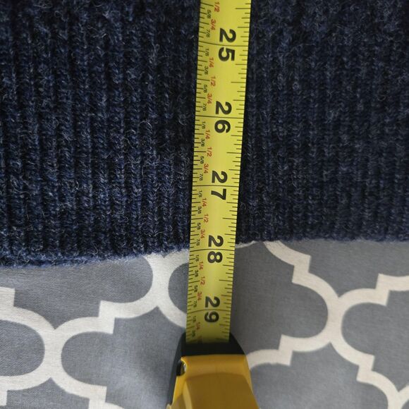 Spier & Mackay Sweater Vest Mens 2XL Navy Blue Wool Cable Knit Button V Neck - Picture 12 of 12